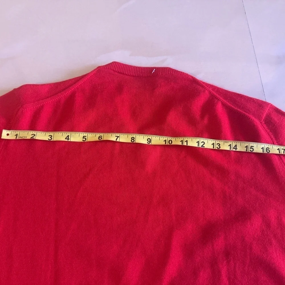 Sweater for Men imported exclusively from italy At Alexander red 100% wool red L